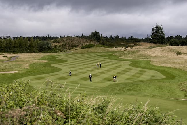 Golfers on fairway at Gleneagles Golf Course