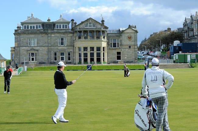 Golfers at St. Andrews Golf Course