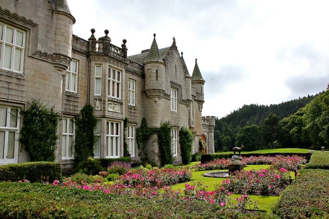 Balmoral Castle and formal gardens