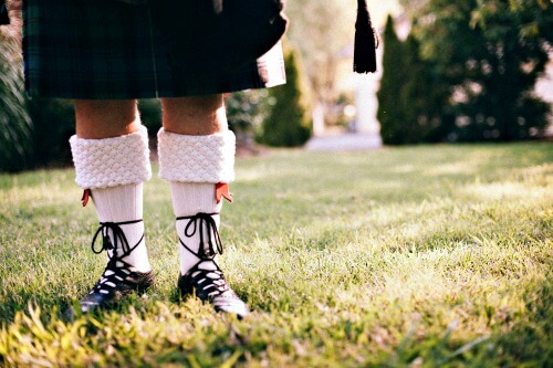 Scottish kilt, socks