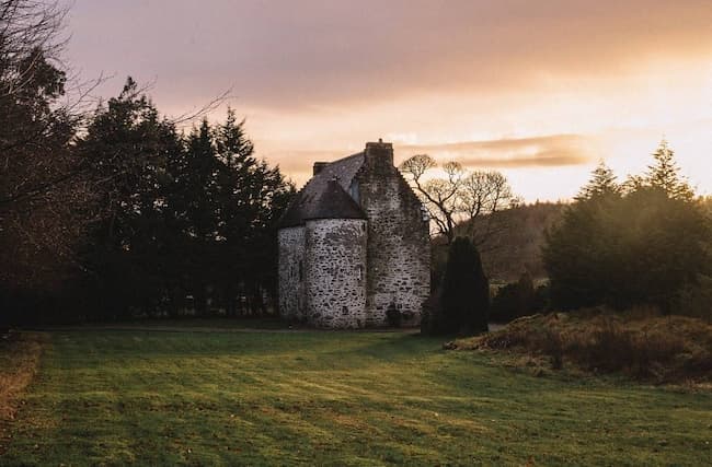 Kilmartin Castle at dusk Kilmartin Castle at dusk