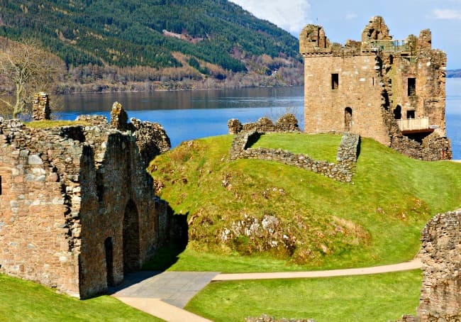 Ruins of Grant Tower, Urquhart Castle Ruins of Grant Tower, Urquhart Castle