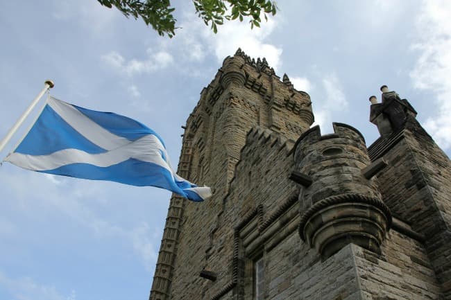 Monument to William Wallace in Stirlingshire